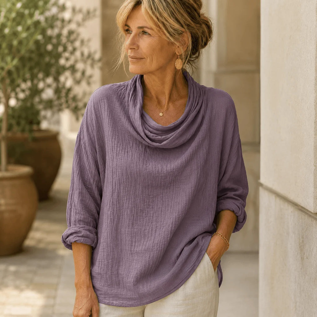 Clara - Elegante Blusa De Manga Larga