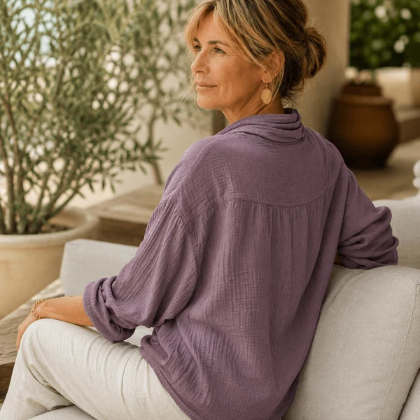 Hellen - Elegante Blusa De Manga Larga