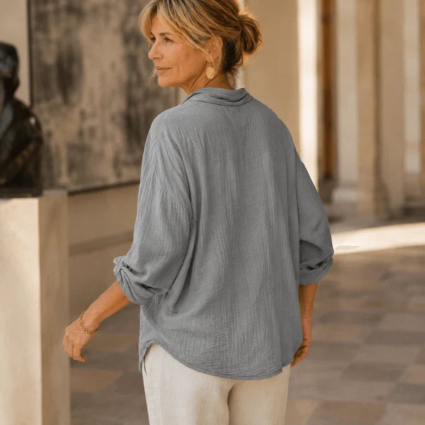 Hellen - Elegante Blusa De Manga Larga