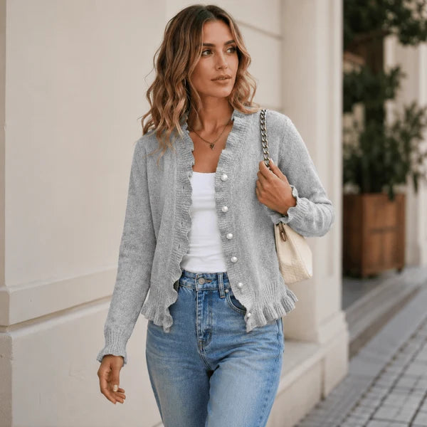 Vera - Elegante Cárdigan De Punto Con Botones