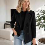 Amalia - Elegante Blazer De Punto Con Manga Larga