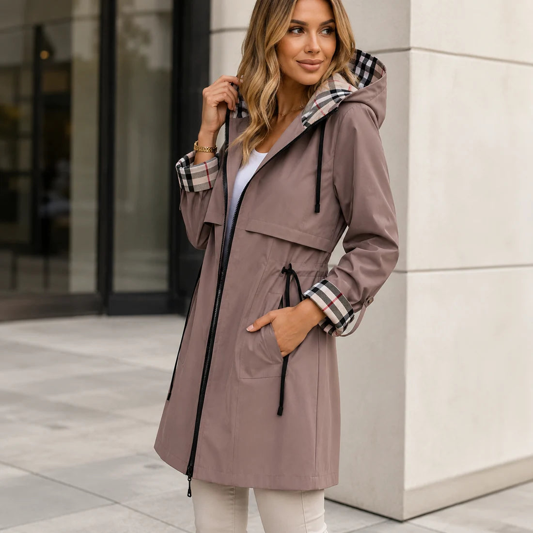 Romena - Cómoda Chaqueta Con Cremallera
