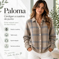 Paloma | Chaleco de punto a cuadros