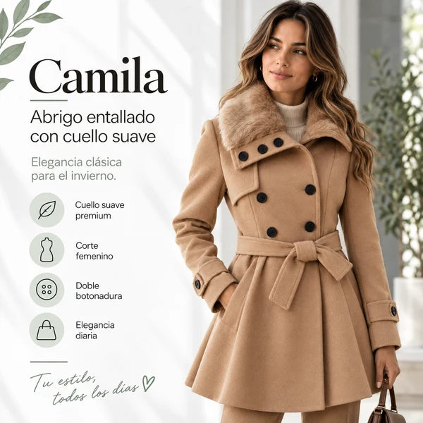 Camila | Abrigo De Invierno A Medida Con Cuello De Piel