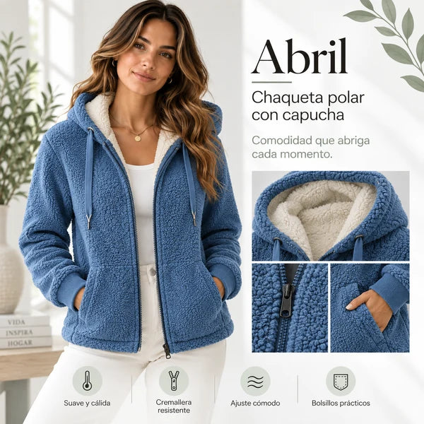 Abril Chaqueta Polar Teddy Para Mujer