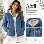Abril Chaqueta Polar Teddy Para Mujer