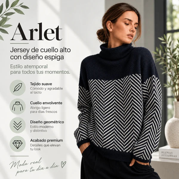 Arlet | Jersey de cuello alto de algodón