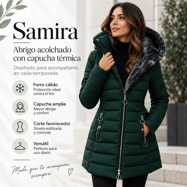 Samira™ | Abrigo Acolchado de Invierno con Capucha