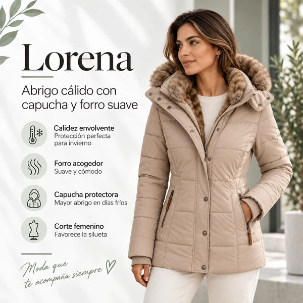Lorena | Abrigo de invierno cálido con suave forro de piel