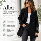 Alba™ | Abrigo cruzado de largo medio