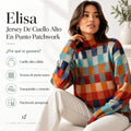 Elisa - Jersey De Cuello Alto De Punto De Cachemira
