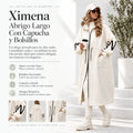 Ximena - Abrigo Largo Con Capucha y Bolsillos