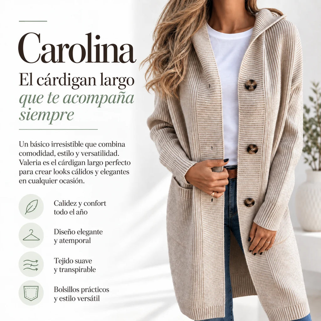 Carolina - Elegante Cárdigan Largo