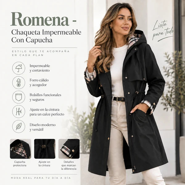 Romena - Cómoda Chaqueta Con Cremallera