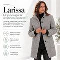 Larissa - Abrigo Cortavientos De Manga Larga