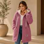 Abril Chaqueta Polar Teddy Para Mujer