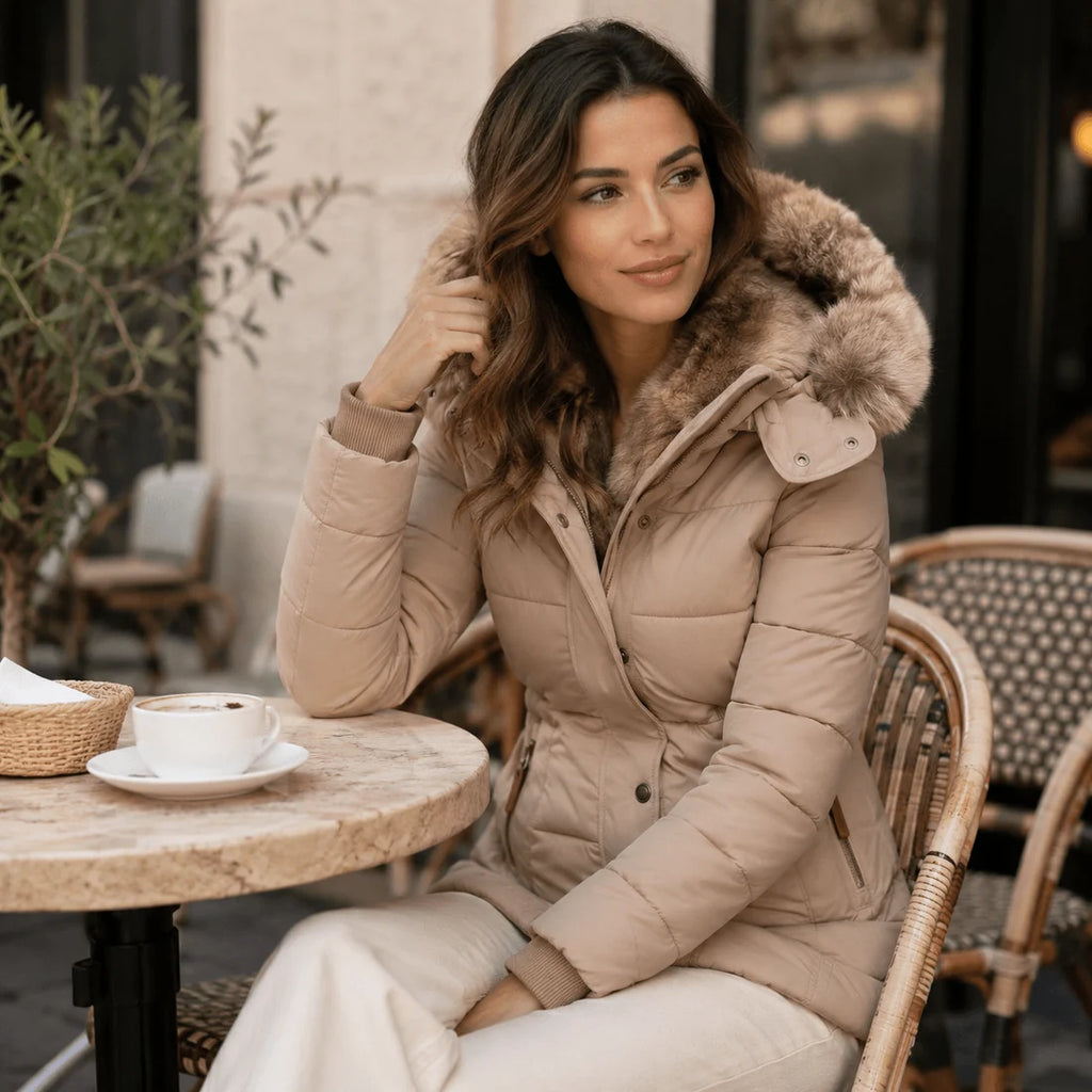 Lorena | Abrigo de invierno cálido con suave forro de piel
