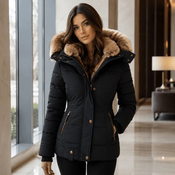 Lorena | Abrigo de invierno cálido con suave forro de piel