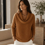 Emilia™ – Jersey cálido con cuello vuelto elegante