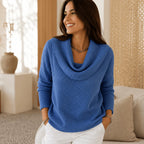 Emilia™ – Jersey cálido con cuello vuelto elegante